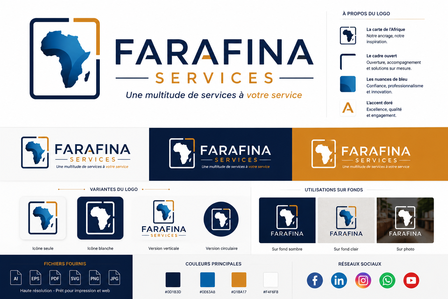 Identite visuelle Farafina Services